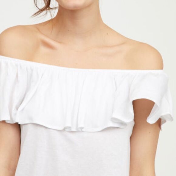H&M White Off-the-Shoulder Top - Picture 2 of 7